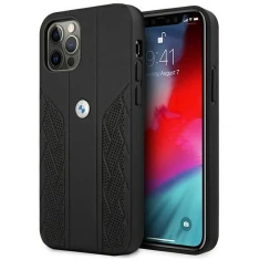Чохол BMW для iPhone 12 Pro Max Leather Perforate Black (BMHCP12LRSPPK)