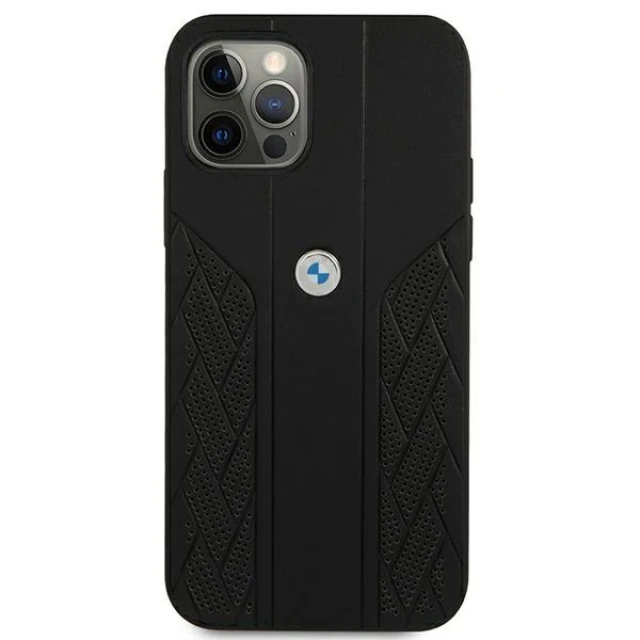 Чохол BMW для iPhone 12 Pro Max Leather Perforate Black (BMHCP12LRSPPK)