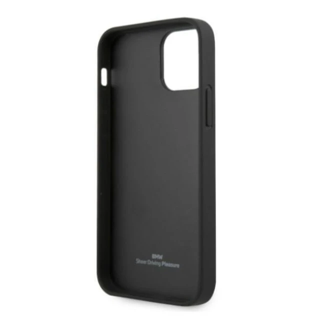 Чохол BMW для iPhone 12 | 12 Pro Leather Perforate Black (BMHCP12MRSCSK)