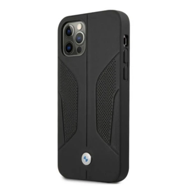 Чохол BMW для iPhone 12 Pro Max Leather Perforate Black (BMHCP12LRSCSK)