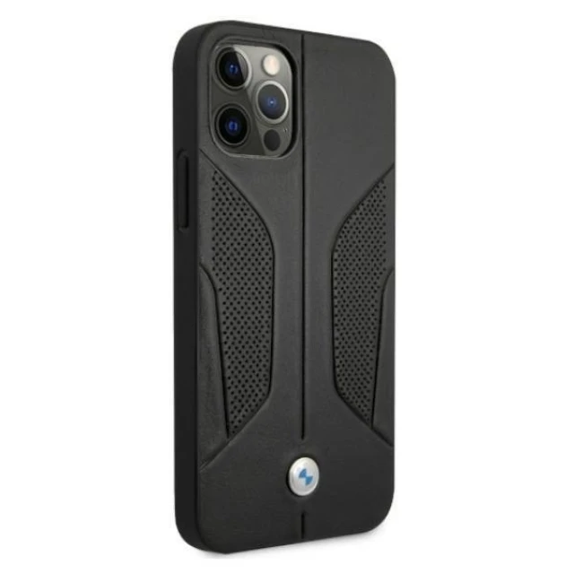 Чохол BMW для iPhone 12 Pro Max Leather Perforate Black (BMHCP12LRSCSK)