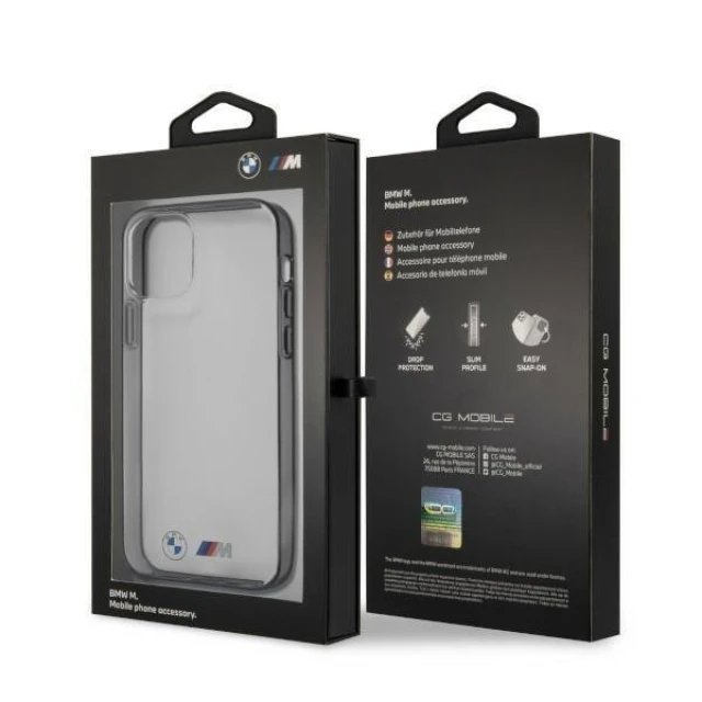 Чохол BMW для iPhone 12 Pro Max Sandblast Transparent (BMHCP12LMBTOK)