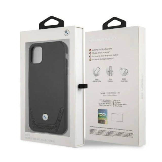 Чохол BMW для iPhone 11 Leather Perforate Black (BMHCN61RSWPK)