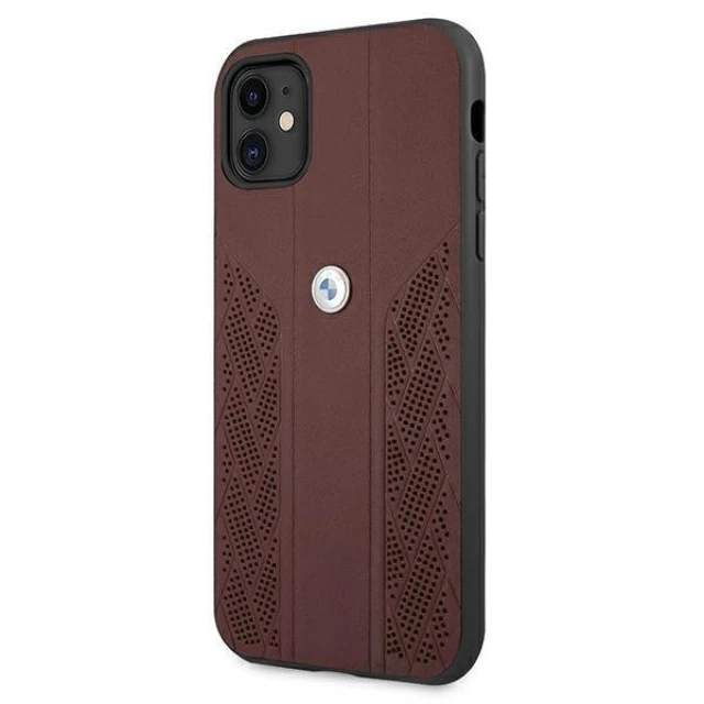 Чохол BMW для iPhone 11 Leather Curve Perforate Red (BMHCN61RSPPR)