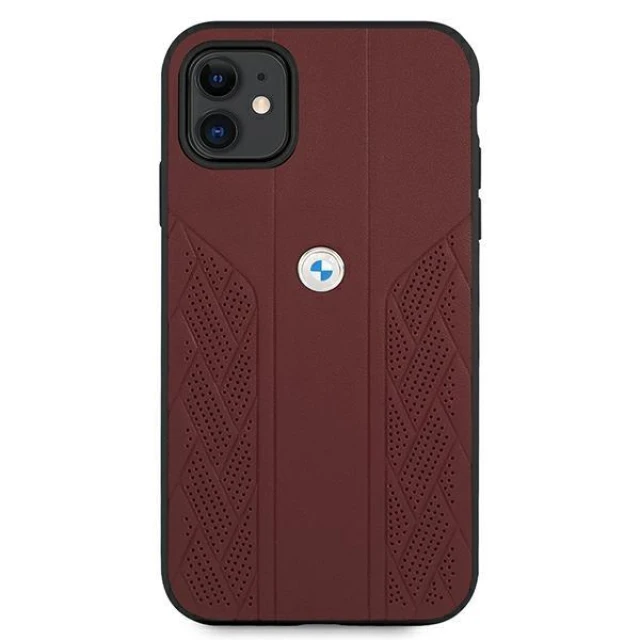 Чохол BMW для iPhone 11 Leather Curve Perforate Red (BMHCN61RSPPR)