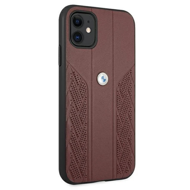 Чохол BMW для iPhone 11 Leather Curve Perforate Red (BMHCN61RSPPR)