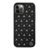 Чохол Mercedes для iPhone 12 | 12 Pro Silver Stars Pattern Black (MEHCP12MESPBK)
