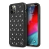 Чехол Mercedes для iPhone 12 Pro Max Silver Stars Pattern Black (MEHCP12LESPBK)