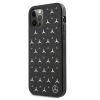 Чехол Mercedes для iPhone 12 Pro Max Silver Stars Pattern Black (MEHCP12LESPBK)