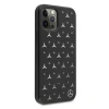 Чехол Mercedes для iPhone 12 Pro Max Silver Stars Pattern Black (MEHCP12LESPBK)