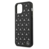 Чехол Mercedes для iPhone 12 Pro Max Silver Stars Pattern Black (MEHCP12LESPBK)