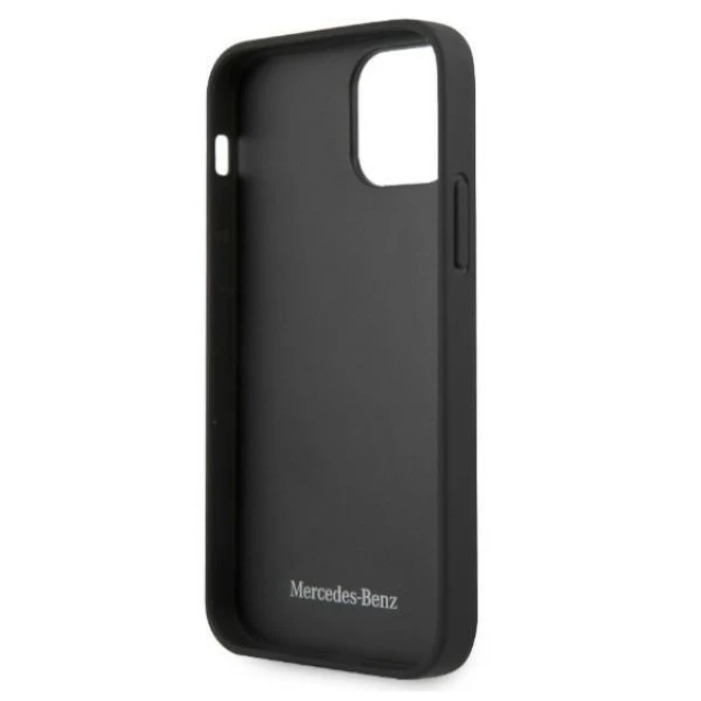 Чохол Mercedes для iPhone 12 Pro Max Leather Stars Pattern Black (MEHCP12LPSQBK)