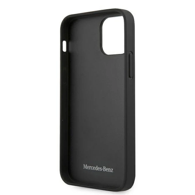 Чохол Mercedes для iPhone 12 Pro Max Leather Quilted Embossed Black (MEHCP12LSPSBK)