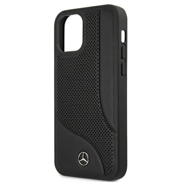 Чохол Mercedes для iPhone 12 mini Leather Perforated Area Black (MEHCP12SCDOBK)