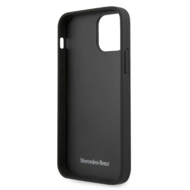 Чохол Mercedes для iPhone 12 Pro Max Leather Perforated Area Black (MEHCP12LCDOBK)