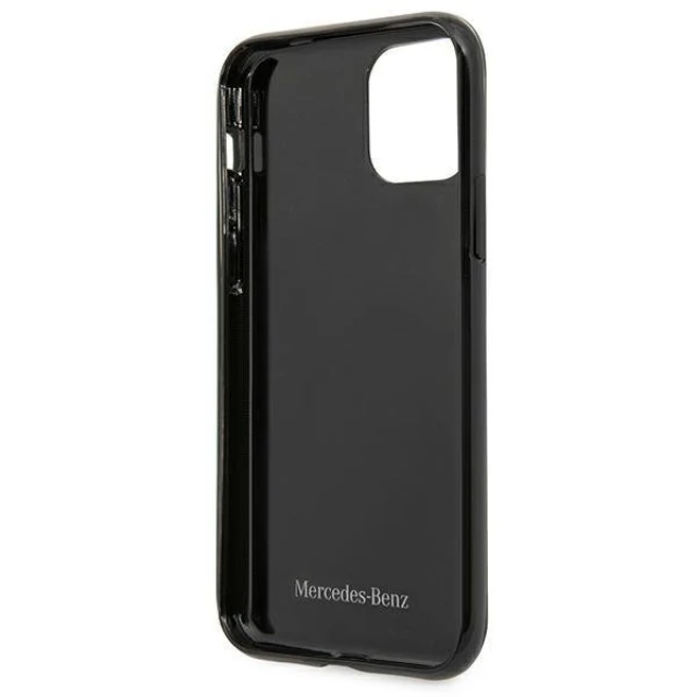 Чехол Mercedes для iPhone 11 Silver Stars Pattern Black (MEHCN61ESPBK)