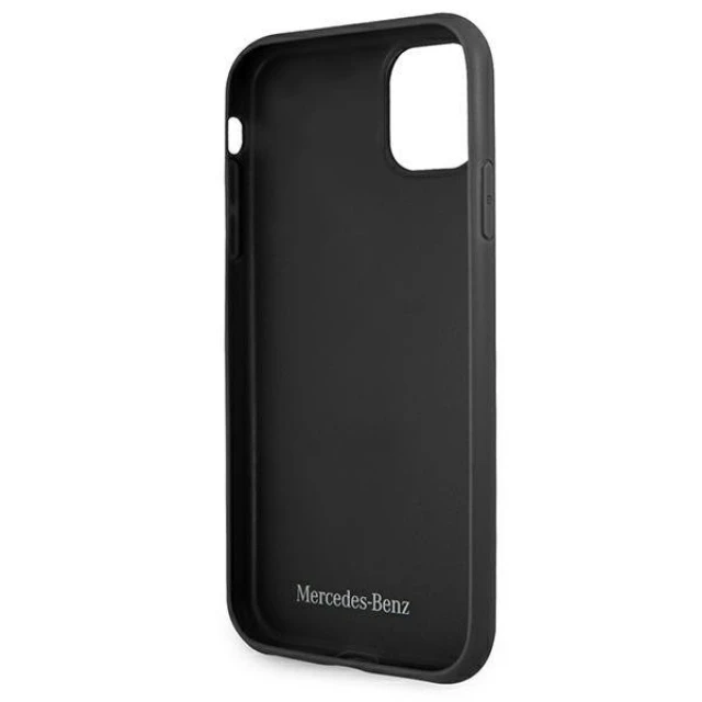 Чехол Mercedes для iPhone 11 Leather Stars Pattern Black (MEHCN61PSQBK)