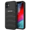Чохол Mercedes для iPhone 12 mini Leather Debossed Lines Black (AMHCP12SGSEBK)