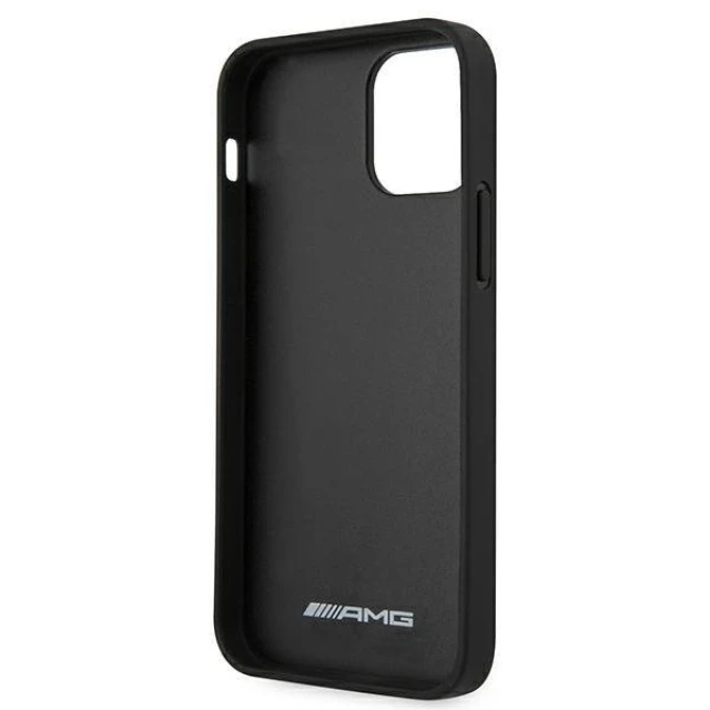 Чохол Mercedes для iPhone 12 mini Leather Debossed Lines Black (AMHCP12SGSEBK)