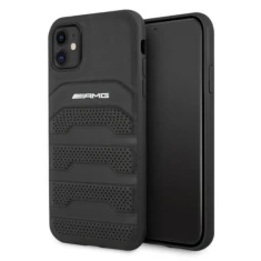 Чохол Mercedes для iPhone 11 Leather Debossed Lines Black (AMHCN61GSEBK)