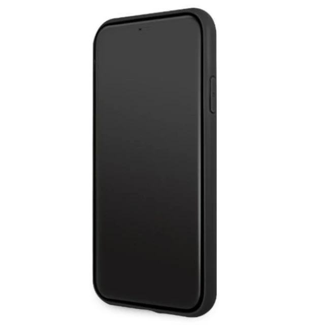 Чохол Mercedes для iPhone 11 Leather Debossed Lines Black (AMHCN61GSEBK)
