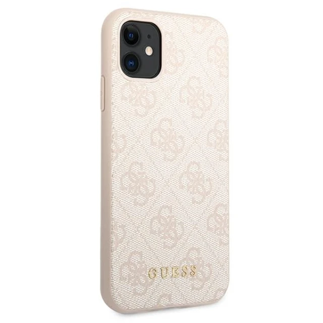 Чохол Guess 4G Metal Gold Logo для iPhone 11 Pink (GUHCN61G4GFPI)