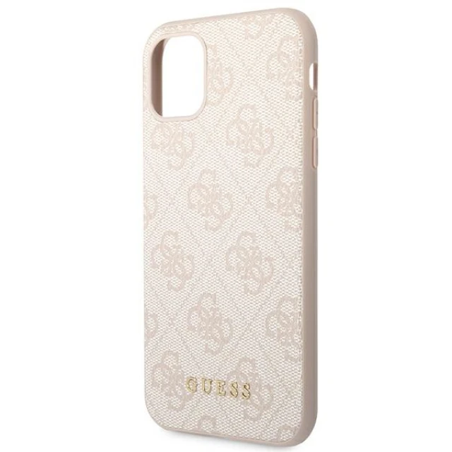 Чохол Guess 4G Metal Gold Logo для iPhone 11 Pink (GUHCN61G4GFPI)