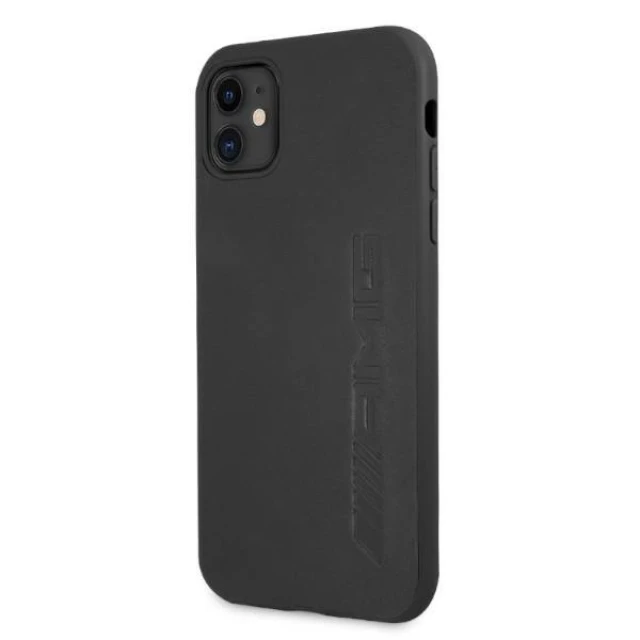 Чохол Mercedes для iPhone 11 Leather Hot Stamped Black (AMHCN61DOLBK)