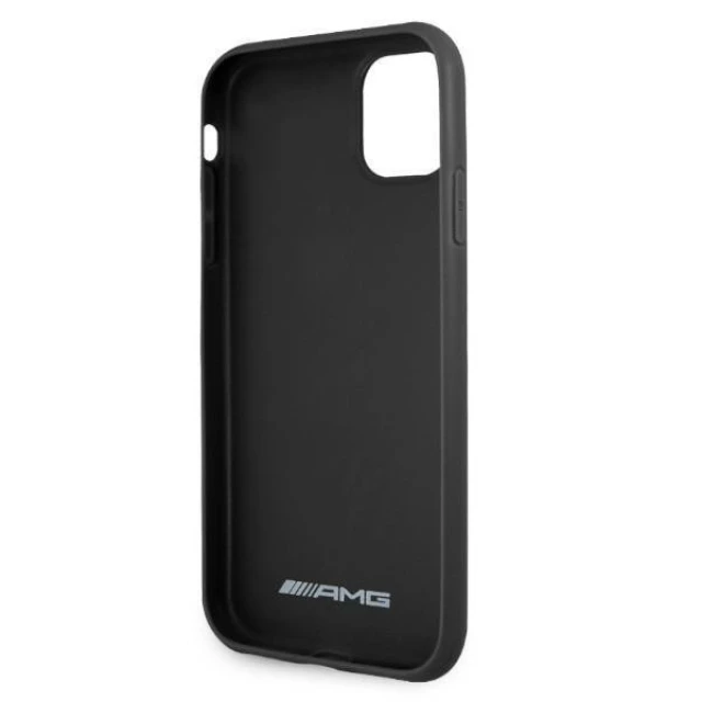 Чохол Mercedes для iPhone 11 Leather Hot Stamped Black (AMHCN61DOLBK)
