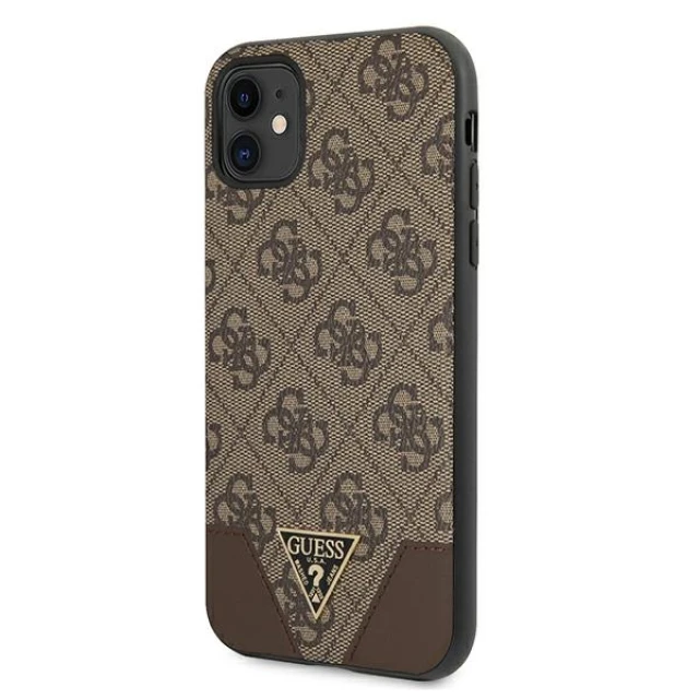 Чохол Guess 4G Triangle Collection для iPhone 11 Brown (GUHCN61PU4GHBR)