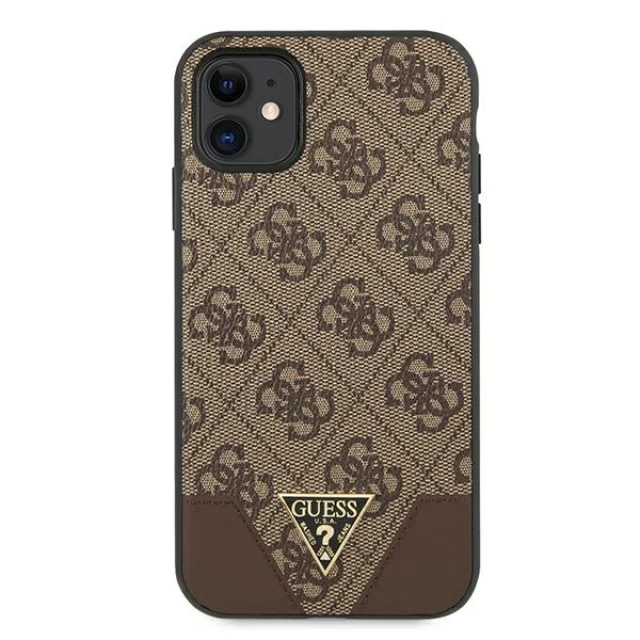 Чохол Guess 4G Triangle Collection для iPhone 11 Brown (GUHCN61PU4GHBR)