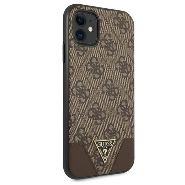 Чохол Guess 4G Triangle Collection для iPhone 11 Brown (GUHCN61PU4GHBR)