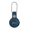 Брелок з карабіном Guess Saffiano Vintage Script для AirTag Blue (GUATPSASRSB)