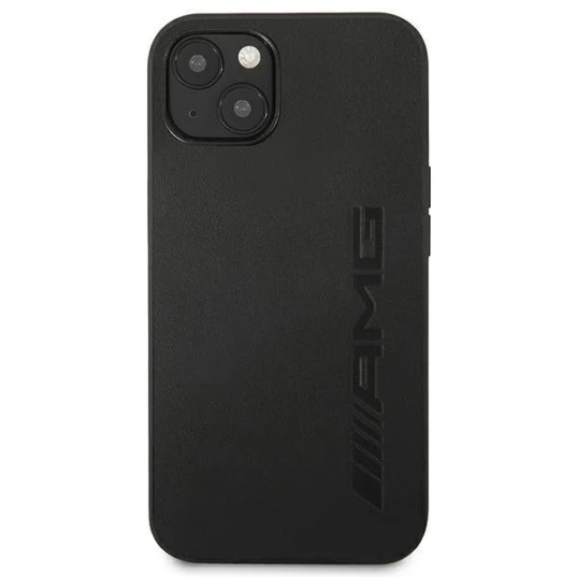Чохол Mercedes для iPhone 13 mini Leather Hot Stamped Black (AMHCP13SDOLBK)