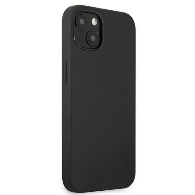 Чохол Mercedes для iPhone 13 mini Leather Hot Stamped Black (AMHCP13SDOLBK)