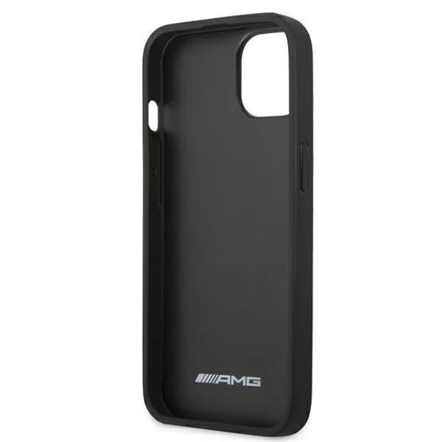 Чохол Mercedes для iPhone 13 mini Leather Hot Stamped Black (AMHCP13SDOLBK)