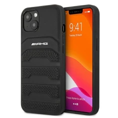 Чохол Mercedes для iPhone 13 mini Leather Debossed Lines Black (AMHCP13SGSEBK)