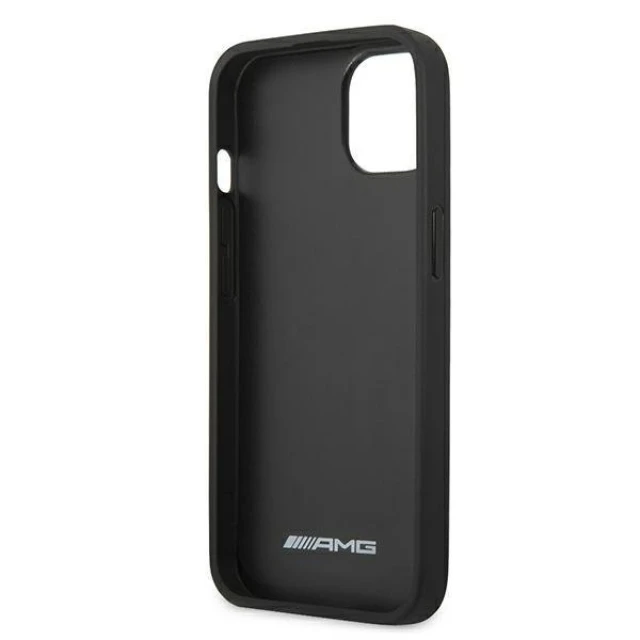 Чохол Mercedes для iPhone 13 mini Leather Debossed Lines Black (AMHCP13SGSEBK)