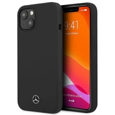 Чохол Mercedes для iPhone 13 mini Silicone Line Black (MEHCP13SSILBK)