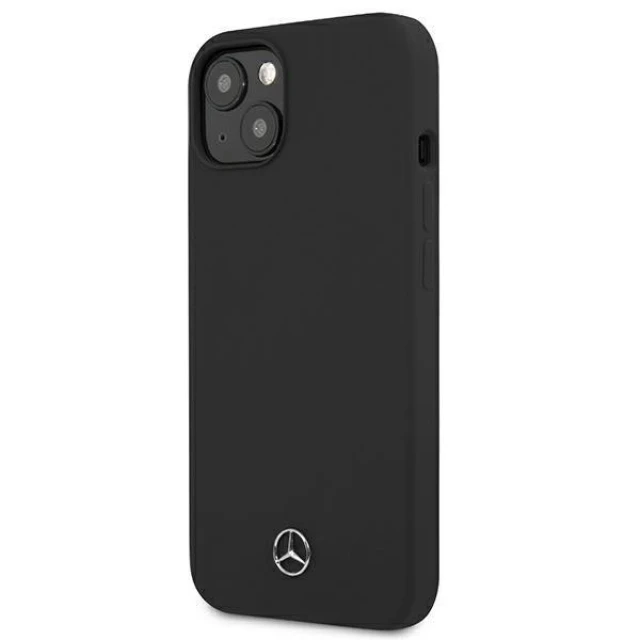 Чохол Mercedes для iPhone 13 mini Silicone Line Black (MEHCP13SSILBK)