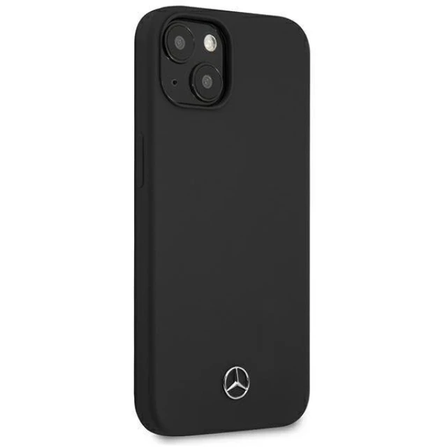 Чохол Mercedes для iPhone 13 mini Silicone Line Black (MEHCP13SSILBK)