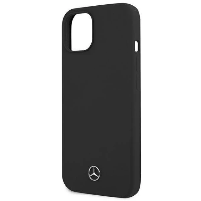 Чохол Mercedes для iPhone 13 mini Silicone Line Black (MEHCP13SSILBK)