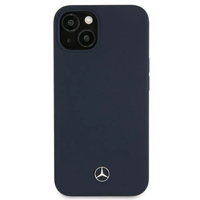 Чехол Mercedes для iPhone 13 mini Silicone Line Navy (MEHCP13SSILNA)
