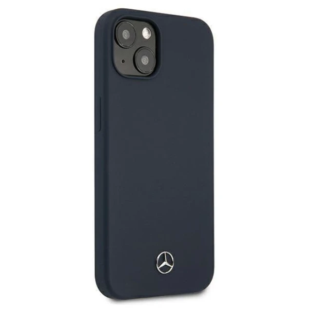 Чехол Mercedes для iPhone 13 mini Silicone Line Navy (MEHCP13SSILNA)
