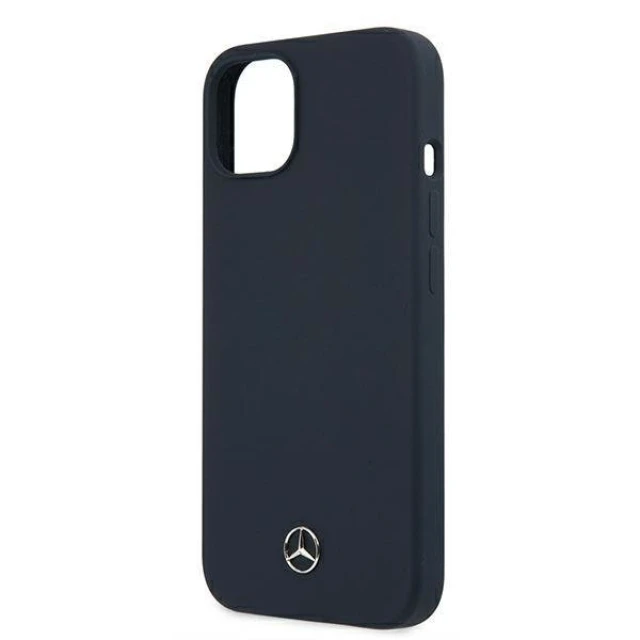 Чехол Mercedes для iPhone 13 mini Silicone Line Navy (MEHCP13SSILNA)