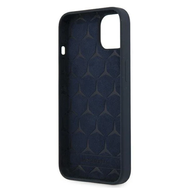Чехол Mercedes для iPhone 13 mini Silicone Line Navy (MEHCP13SSILNA)