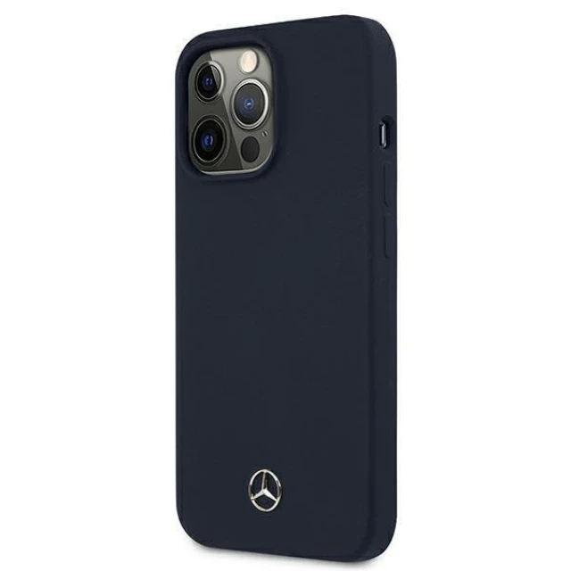Чохол Mercedes для iPhone 13 | 13 Pro Silicone Line Navy (MEHCP13LSILNA)