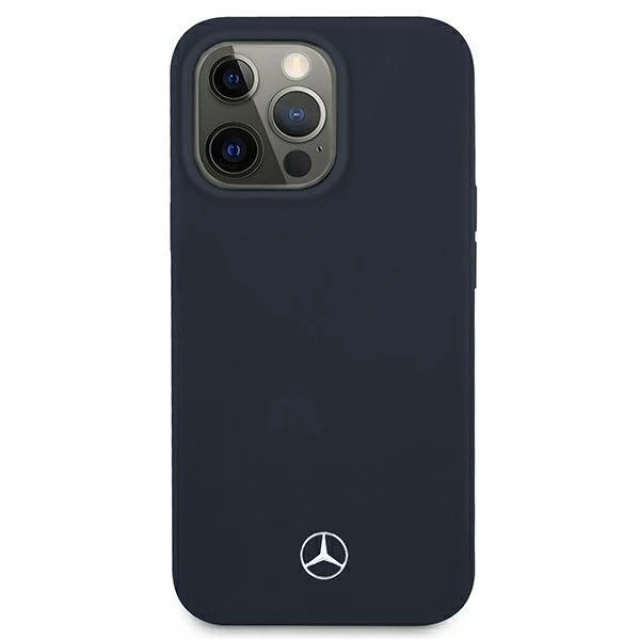 Чохол Mercedes для iPhone 13 | 13 Pro Silicone Line Navy (MEHCP13LSILNA)