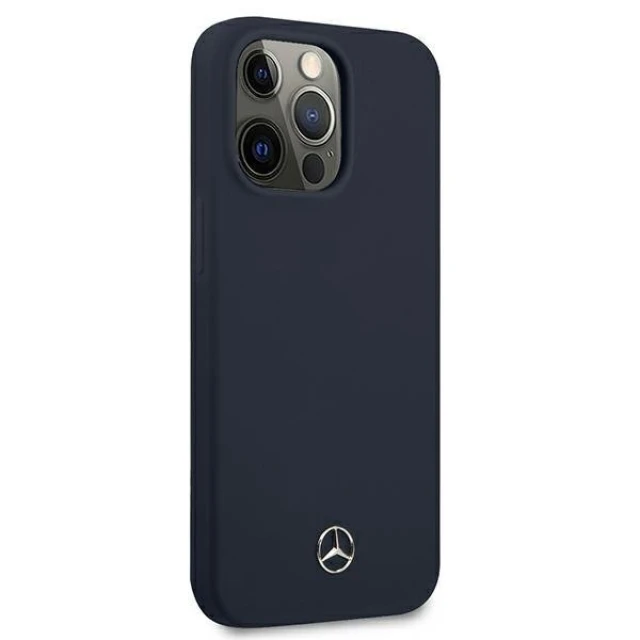Чохол Mercedes для iPhone 13 | 13 Pro Silicone Line Navy (MEHCP13LSILNA)