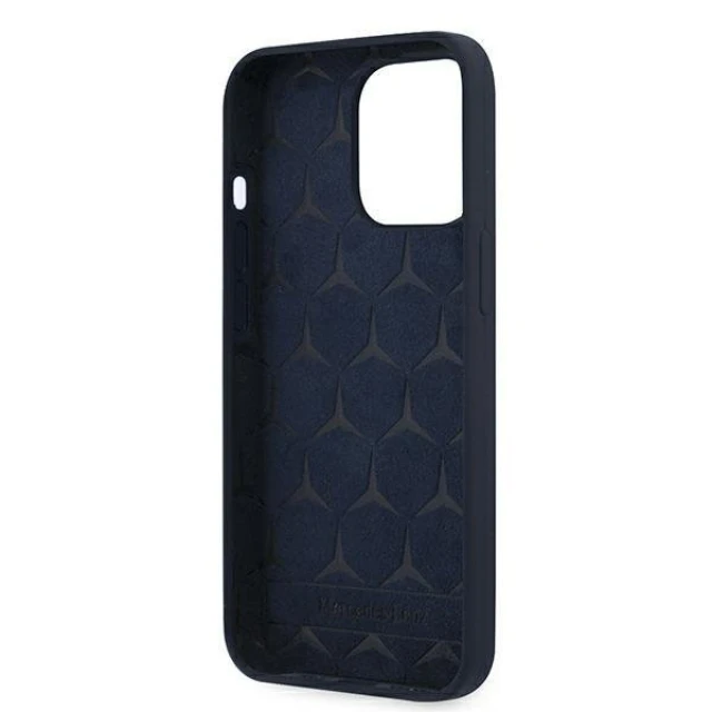 Чохол Mercedes для iPhone 13 | 13 Pro Silicone Line Navy (MEHCP13LSILNA)